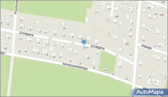 Sulejówek, Grottgera Artura, 5, mapa Sulejówek