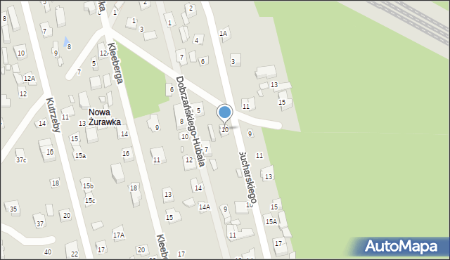 Sulejówek, Grudzińskiego, 10, mapa Sulejówek