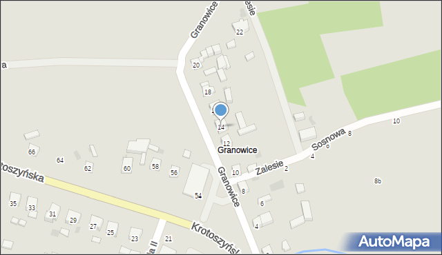Sulmierzyce, Granowice, 14, mapa Sulmierzyce