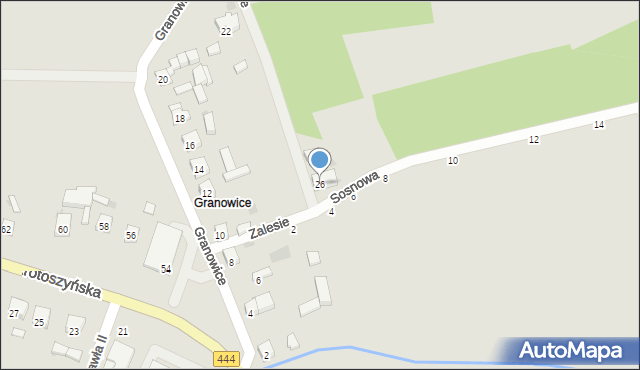 Sulmierzyce, Granowice, 26, mapa Sulmierzyce