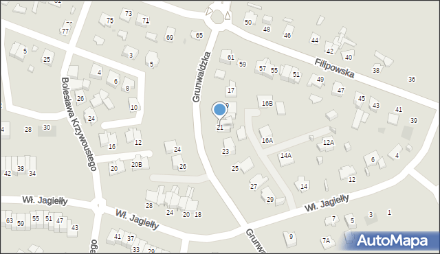 Suwałki, Grunwaldzka, 21, mapa Suwałk