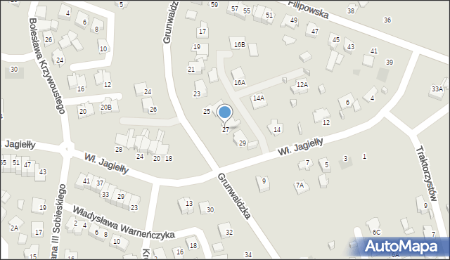 Suwałki, Grunwaldzka, 27, mapa Suwałk