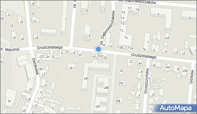 Swarzędz, Grudzińskiego Zygmunta, 14, mapa Swarzędz