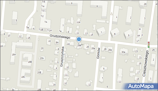 Swarzędz, Grudzińskiego Zygmunta, 24a, mapa Swarzędz