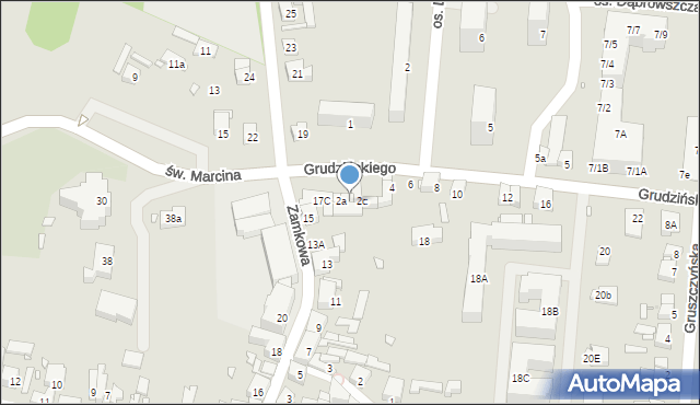 Swarzędz, Grudzińskiego Zygmunta, 2b, mapa Swarzędz