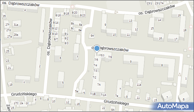 Swarzędz, Grudzińskiego Zygmunta, 7/6, mapa Swarzędz