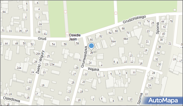 Swarzędz, Grunwaldzka, 26, mapa Swarzędz