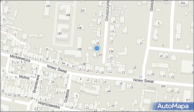 Swarzędz, Gruszczyńska, 1, mapa Swarzędz