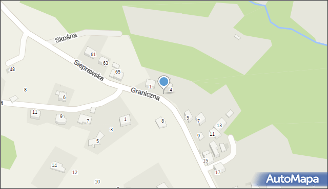 Świątniki Górne, Graniczna, 3, mapa Świątniki Górne