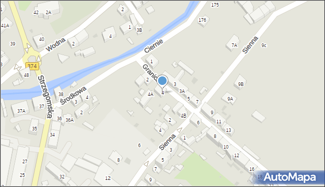 Świebodzice, Graniczna, 4, mapa Świebodzice