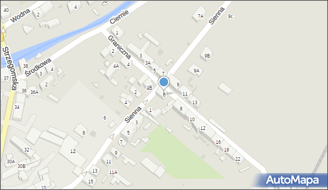Świebodzice, Graniczna, 6, mapa Świebodzice