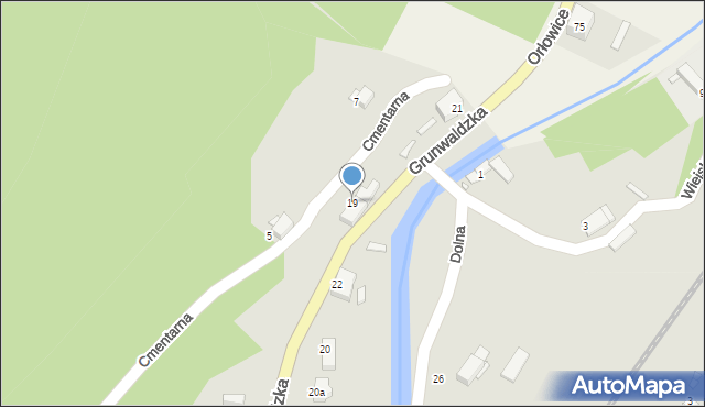 Świeradów-Zdrój, Grunwaldzka, 19, mapa Świeradów-Zdrój