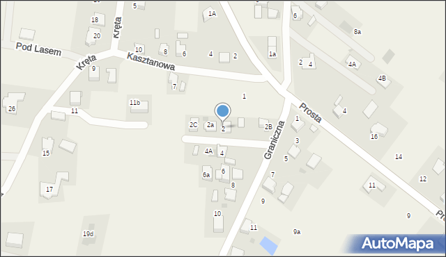 Świerczyniec, Graniczna, 2, mapa Świerczyniec