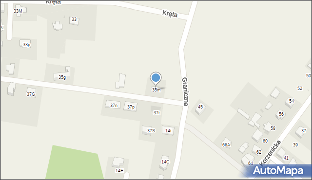 Świerczyniec, Graniczna, 35m, mapa Świerczyniec