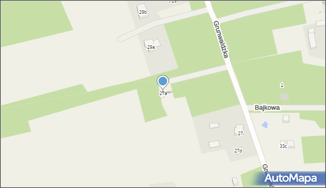 Świętajno, Grunwaldzka, 27a, mapa Świętajno