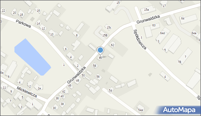 Świętajno, Grunwaldzka, 60, mapa Świętajno