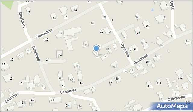 Świnoujście, Gradowa, 6k, mapa Świnoujście