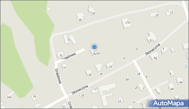 Świnoujście, Gradowa, 7h, mapa Świnoujście