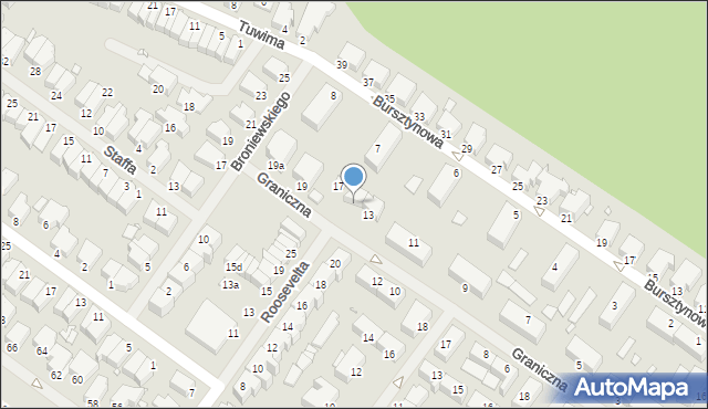 Świnoujście, Graniczna, 15, mapa Świnoujście