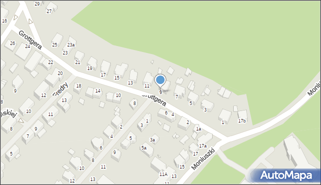 Świnoujście, Grottgera Artura, 9, mapa Świnoujście