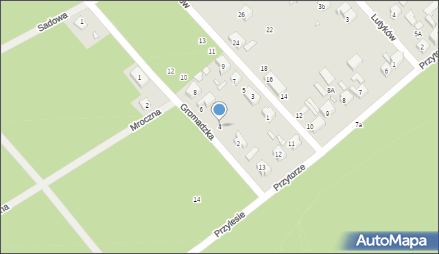 Szczecin, Gromadzka, 4, mapa Szczecina