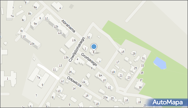 Szczecin, Grońskiego Stanisława, 5, mapa Szczecina