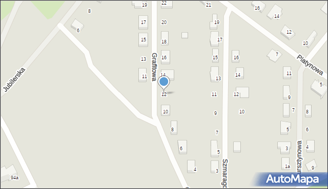 Szczecin, Grafitowa, 12, mapa Szczecina