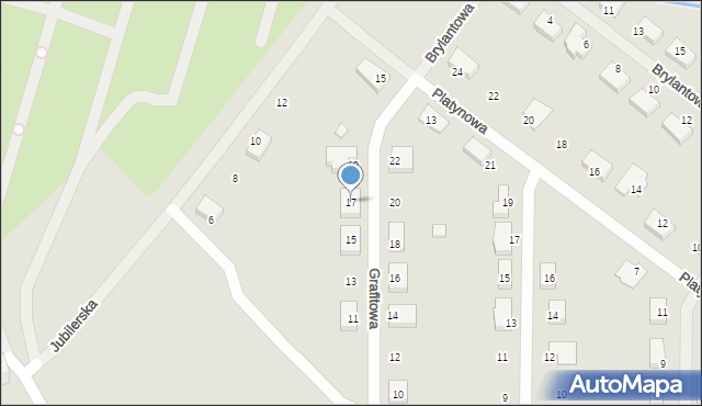 Szczecin, Grafitowa, 17, mapa Szczecina