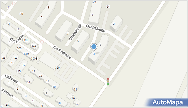 Szczecin, Grabskiego Władysława, prof., 3, mapa Szczecina