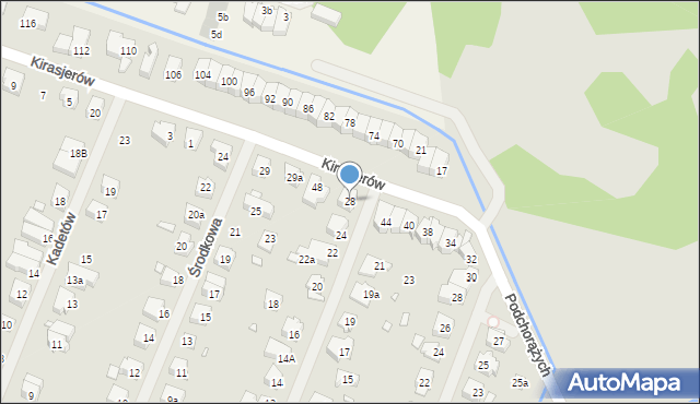 Szczecin, Grenadierów, 28, mapa Szczecina