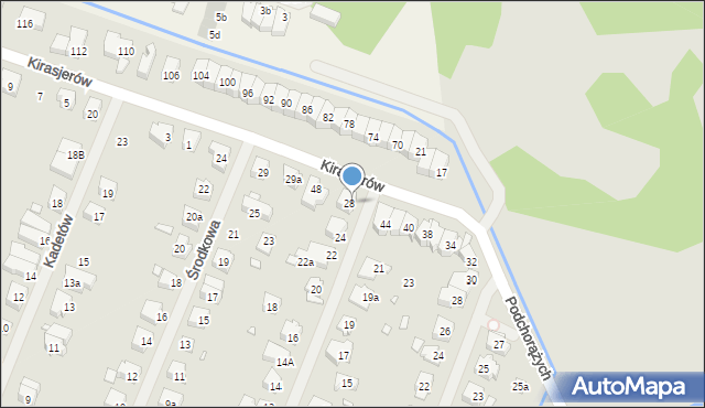 Szczecin, Grenadierów, 30, mapa Szczecina