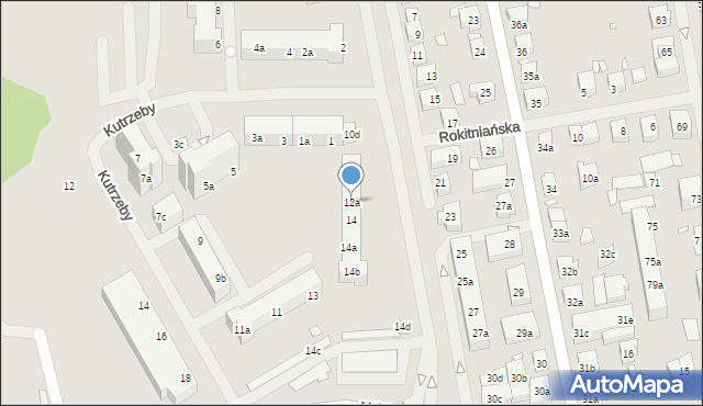 Szczecin, Grota-Roweckiego Stefana, gen., 12a, mapa Szczecina