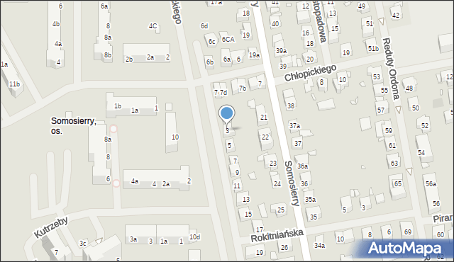 Szczecin, Grota-Roweckiego Stefana, gen., 3, mapa Szczecina
