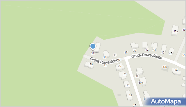 Szczecinek, Grota-Roweckiego Stefana, gen., 31, mapa Szczecinek