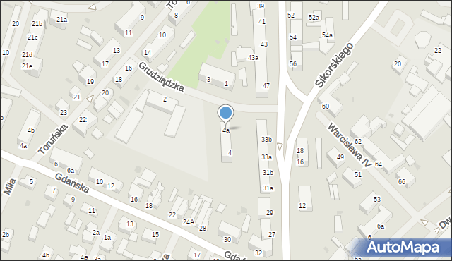 Szczecinek, Grudziądzka, 4a, mapa Szczecinek