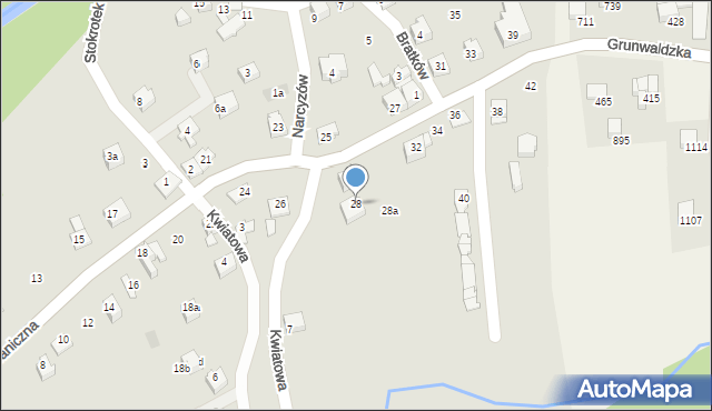 Szczyrk, Graniczna, 28, mapa Szczyrk