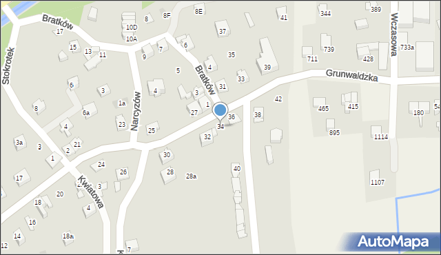 Szczyrk, Graniczna, 34, mapa Szczyrk