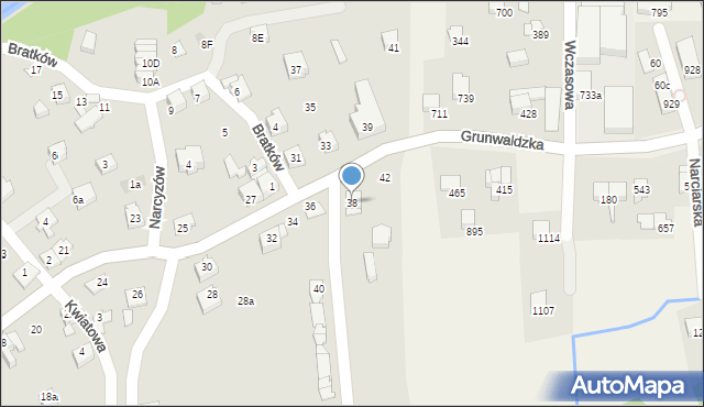 Szczyrk, Graniczna, 38, mapa Szczyrk