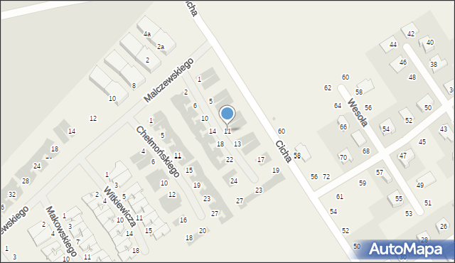 Szczytniki, Grottgera Artura, 11, mapa Szczytniki