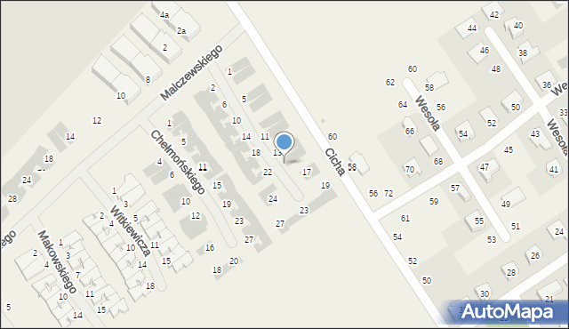 Szczytniki, Grottgera Artura, 15, mapa Szczytniki