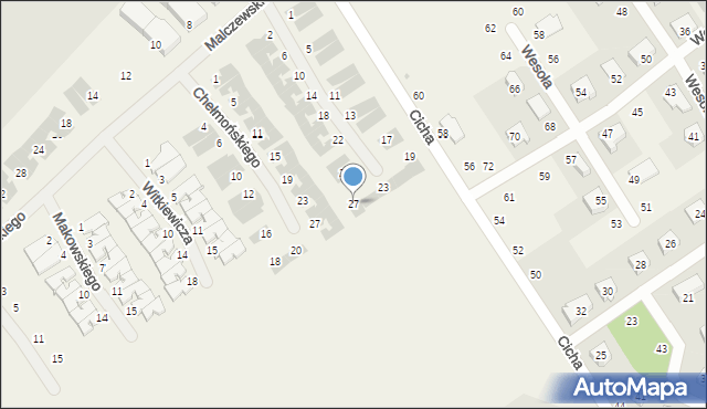 Szczytniki, Grottgera Artura, 27, mapa Szczytniki