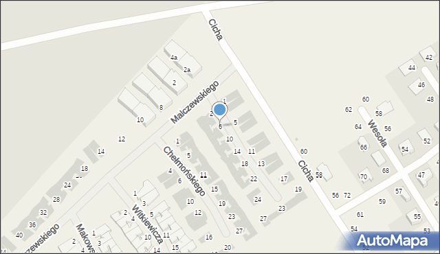 Szczytniki, Grottgera Artura, 6, mapa Szczytniki