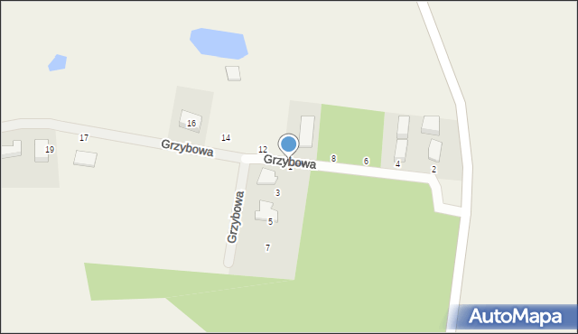Szemud, Grzybowa, 1, mapa Szemud