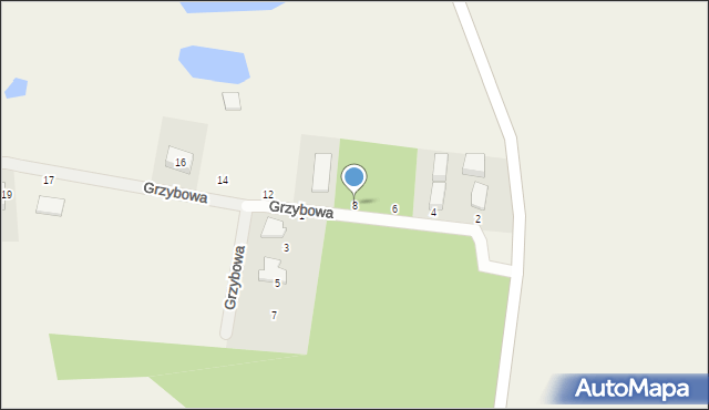 Szemud, Grzybowa, 8, mapa Szemud