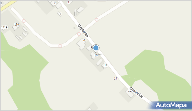 Szewna, Grelecka, 10, mapa Szewna