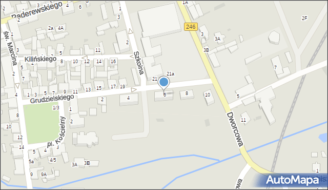 Szubin, Grudzielskiego Kazimierza, gen., 6, mapa Szubin