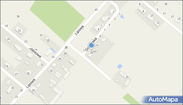 Targówka, Grzybowa, 14, mapa Targówka