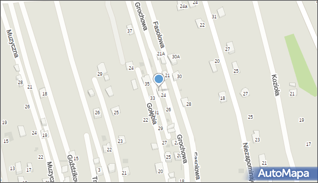Tarnów, Grochowa, 28, mapa Tarnów