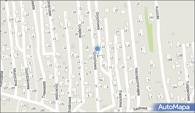 Tarnów, Grochowa, 9, mapa Tarnów