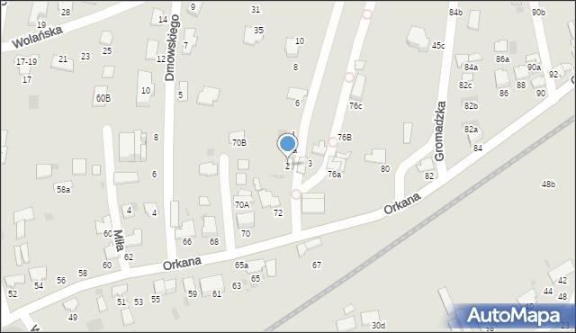 Tarnów, Gromadzka, 2, mapa Tarnów